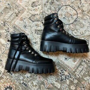Forever 21 Black Combat Boots